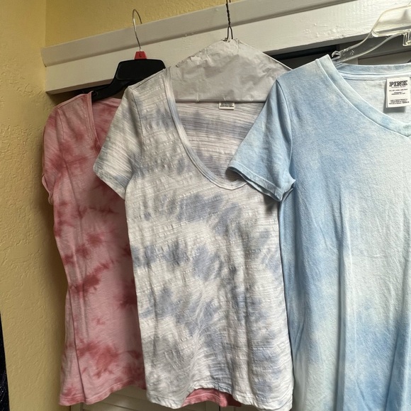 6 Victoria Secret PINK T-Shirt, Sleep Shirt Lot Sz XS - Picture 2 of 15
